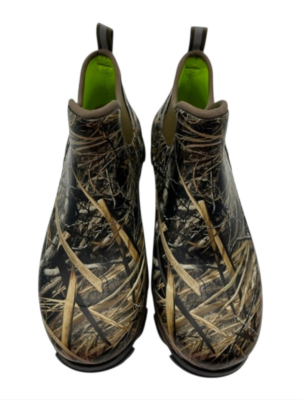 Showave Men's Camo Slip On Rain & Snow Boots Size 11 Green Black NEW - Picture 2 of 8